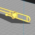 Mô hình kèn Trombone tí hon cho bộ xương in 3D - Thumbnail 2