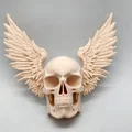 Mô hình hộp sọ có cánh Winged Skull trang trí tường độc đáo - Thumbnail 1