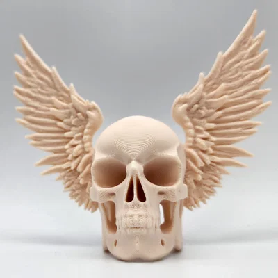 Mô hình hộp sọ có cánh Winged Skull trang trí tường độc đáo