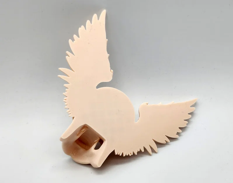 Mô hình hộp sọ có cánh Winged Skull trang trí tường độc đáo - Image 6