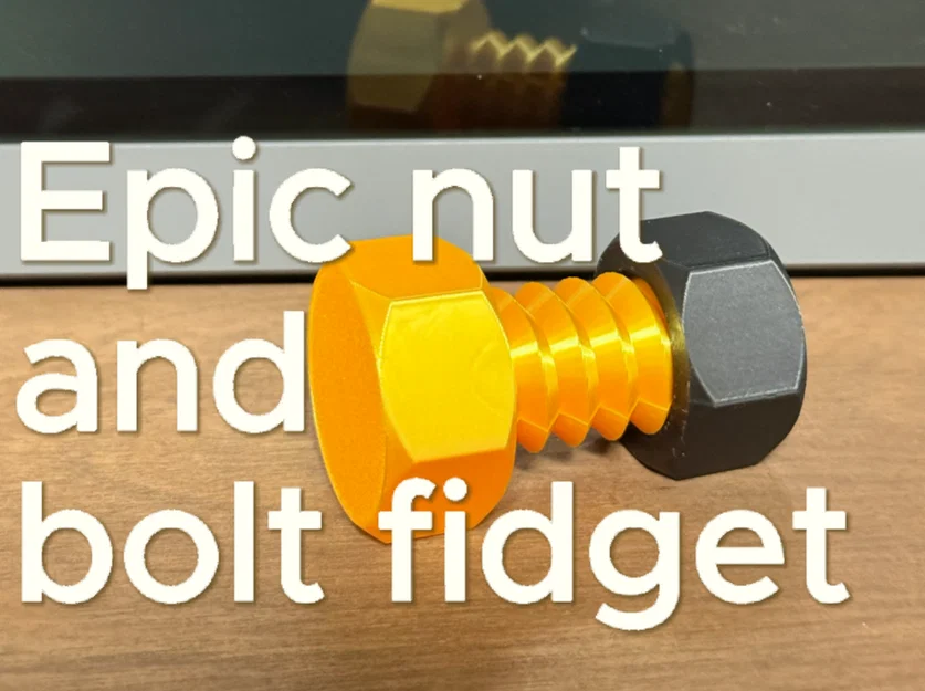 Đồ chơi fidget Đai ốc & Bu-lông (Nut and bolt fidget toy) - Image 1