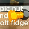 Đồ chơi fidget Đai ốc & Bu-lông (Nut and bolt fidget toy) - Thumbnail 1