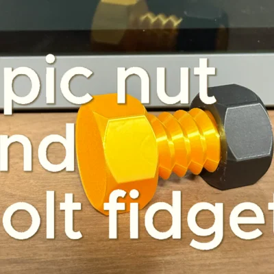 Đồ chơi fidget Đai ốc & Bu-lông (Nut and bolt fidget toy)