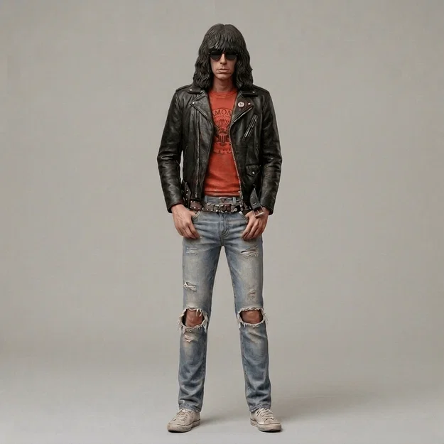 Mô hình 3D ban nhạc rock huyền thoại The Ramones độc đáo - Image 2