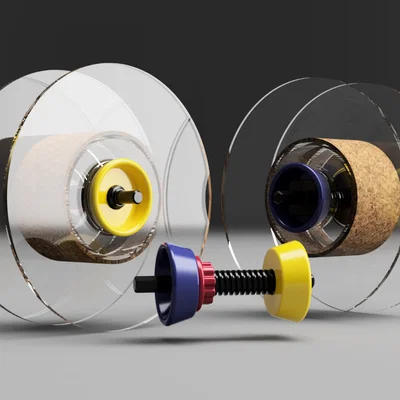 Bộ cuốn spool cho máy vặn vít pin (Filament Spool rewinder)