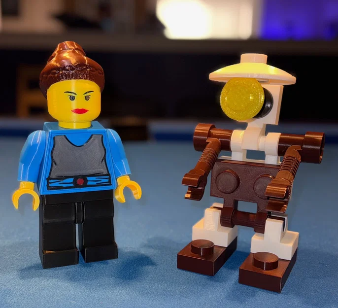 Star Wars Padme & Pit Droid Brick MegaFigures (Tỷ lệ 5:1) - Image 1