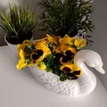 Chậu hoa thiên nga 3D (Easter Flowerpot White Swan) độc đáo - Thumbnail 1