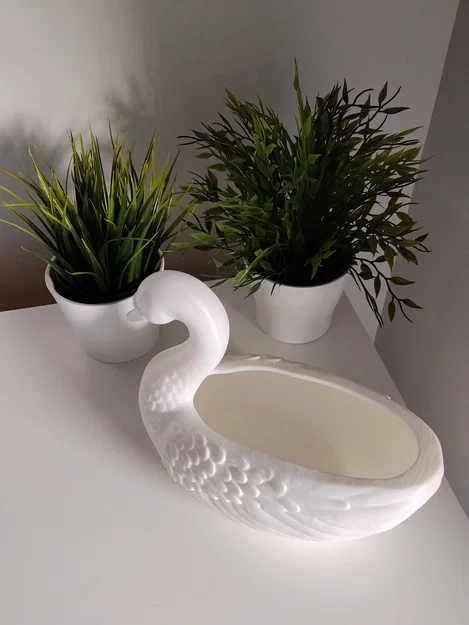 Chậu hoa thiên nga 3D (Easter Flowerpot White Swan) độc đáo - Image 5