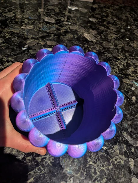 Chậu cây họa tiết bong bóng (Bubble pot) kèm khay hứng nước in 3D - Image 5
