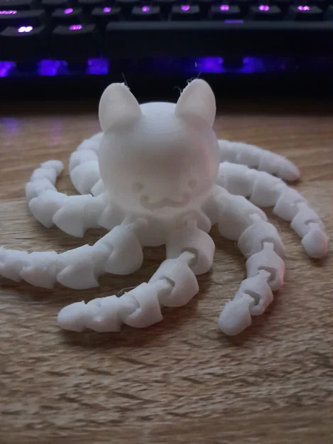 Mô hình mèo bạch tuộc (Cat Octopus) in 3D khớp nối linh hoạt - Image 1