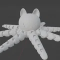 Mô hình mèo bạch tuộc (Cat Octopus) in 3D khớp nối linh hoạt - Thumbnail 3