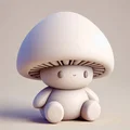 Mô hình Nấm Nhỏ Đáng Yêu (Adorable Mushroom) - File in 3D cực xinh - Thumbnail 1