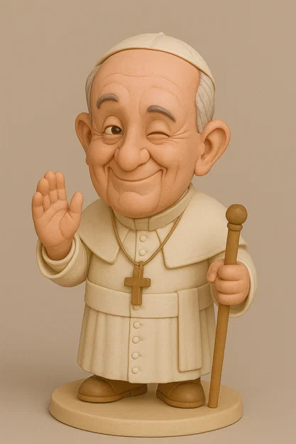 Pope Francis - Pape François (Đức Giáo hoàng Phanxicô) Figurine - Image 1
