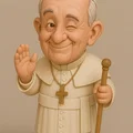 Pope Francis - Pape François (Đức Giáo hoàng Phanxicô) Figurine - Thumbnail 1