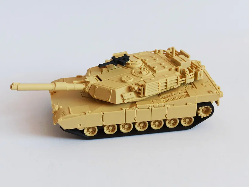 Mô hình xe tăng M1A1 Abrams 3D - Tỉ lệ 1:72 chi tiết - Image 1