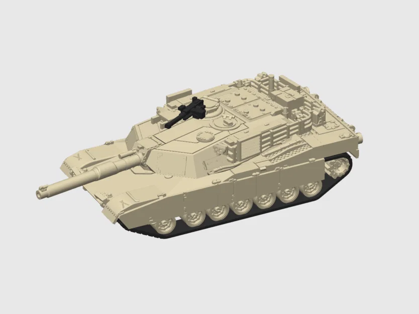 Mô hình xe tăng M1A1 Abrams 3D - Tỉ lệ 1:72 chi tiết - Image 2