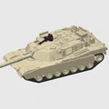Mô hình xe tăng M1A1 Abrams 3D - Tỉ lệ 1:72 chi tiết - Thumbnail 2