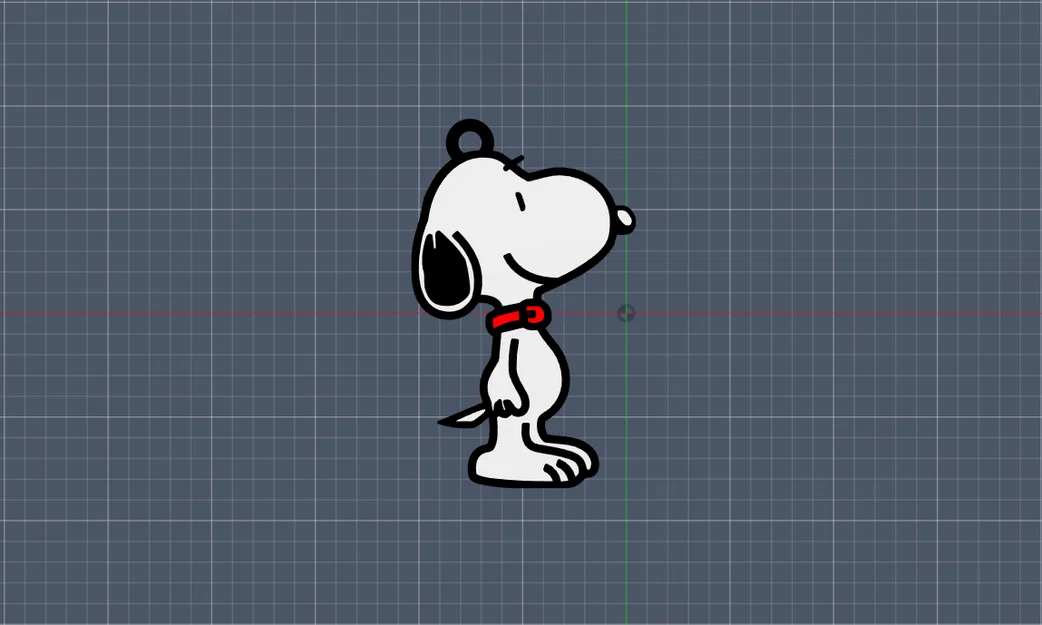 Móc khóa Snoopy đáng yêu - File in 3D chất lượng cao - Image 1