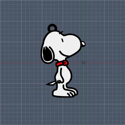 Móc khóa Snoopy đáng yêu - File in 3D chất lượng cao