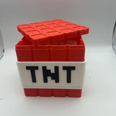Minecraft TNT Popcorn Bucket – Xô bắp rang TNT phong cách Minecraft Movie