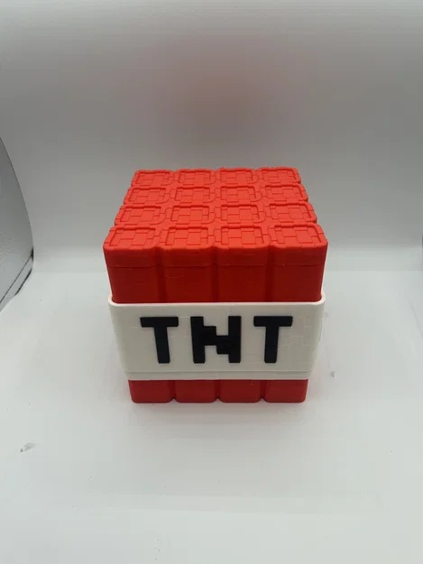 Minecraft TNT Popcorn Bucket – Xô bắp rang TNT phong cách Minecraft Movie - Image 3