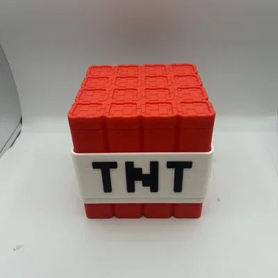 Minecraft TNT Popcorn Bucket – Xô bắp rang TNT phong cách Minecraft Movie