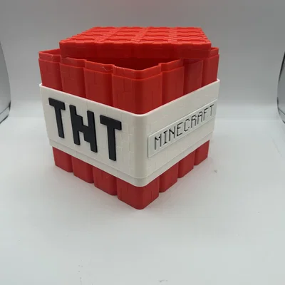 Minecraft TNT Popcorn Bucket – Xô bắp rang TNT phong cách Minecraft Movie