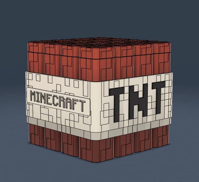 Minecraft TNT Popcorn Bucket – Xô bắp rang TNT phong cách Minecraft Movie - Image 7