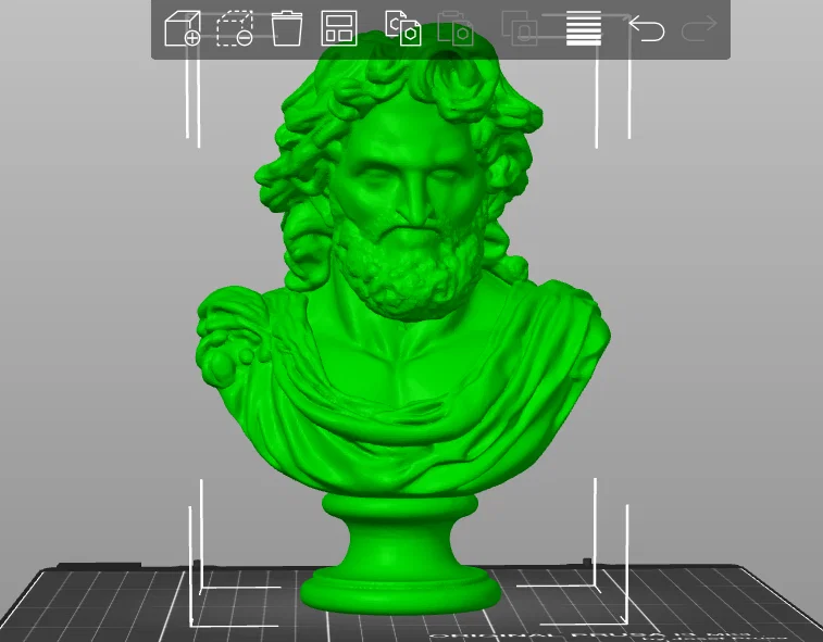 Tượng bán thân anh hùng Odysseus in 3D sắc nét - Image 2