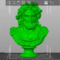 Tượng bán thân anh hùng Odysseus in 3D sắc nét - Thumbnail 2