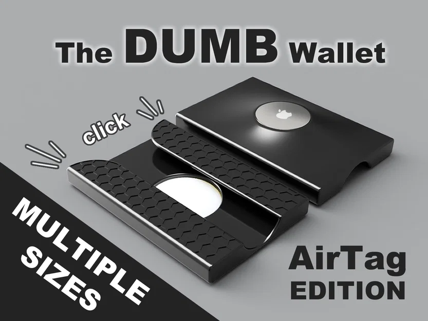 Ví DUMB – Bản AirTag (The DUMB Wallet - AirTag Edition) - Image 1