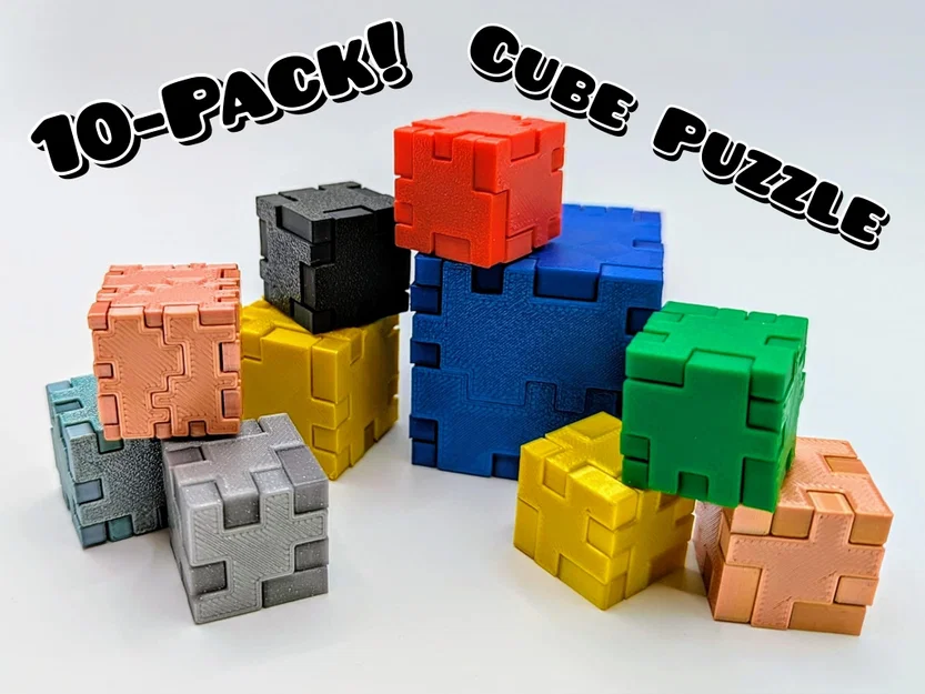 Cube Puzzle - Bộ 10 Xúc Xắc Puzzle - Image 1
