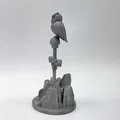 Mô hình 3D Cú đậu trên Kiếm: Tuyệt phẩm trang trí độc đáo - Thumbnail 3