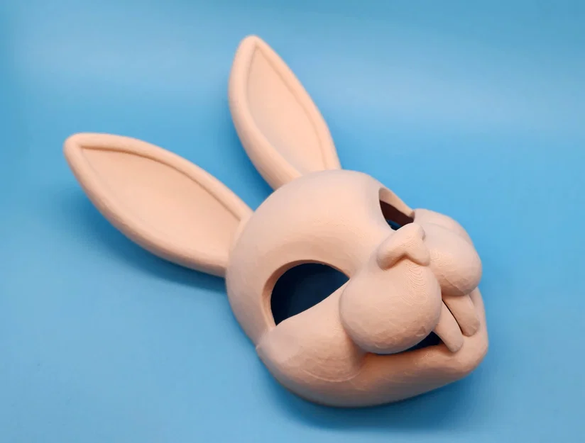 Mẫu in 3D Mặt nạ thỏ (Easter Bunny Mask) độc đáo và dễ in - Image 2