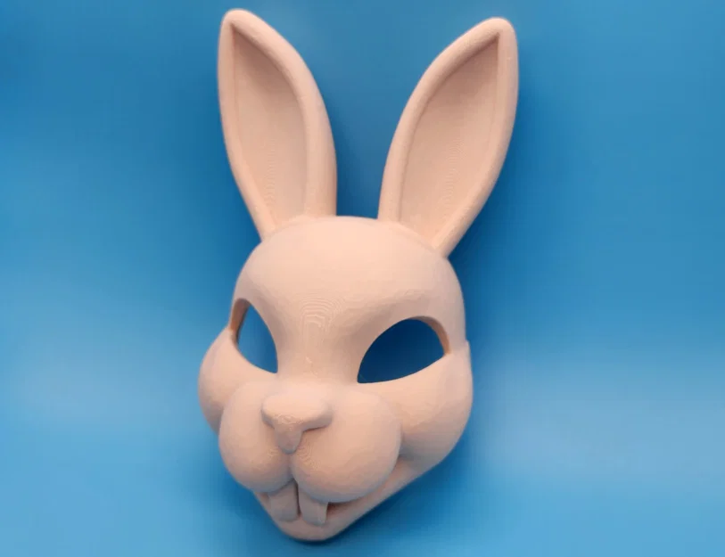 Mẫu in 3D Mặt nạ thỏ (Easter Bunny Mask) độc đáo và dễ in - Image 3