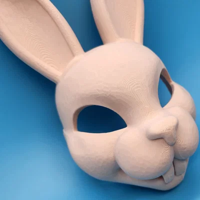 Mẫu in 3D Mặt nạ thỏ (Easter Bunny Mask) độc đáo và dễ in