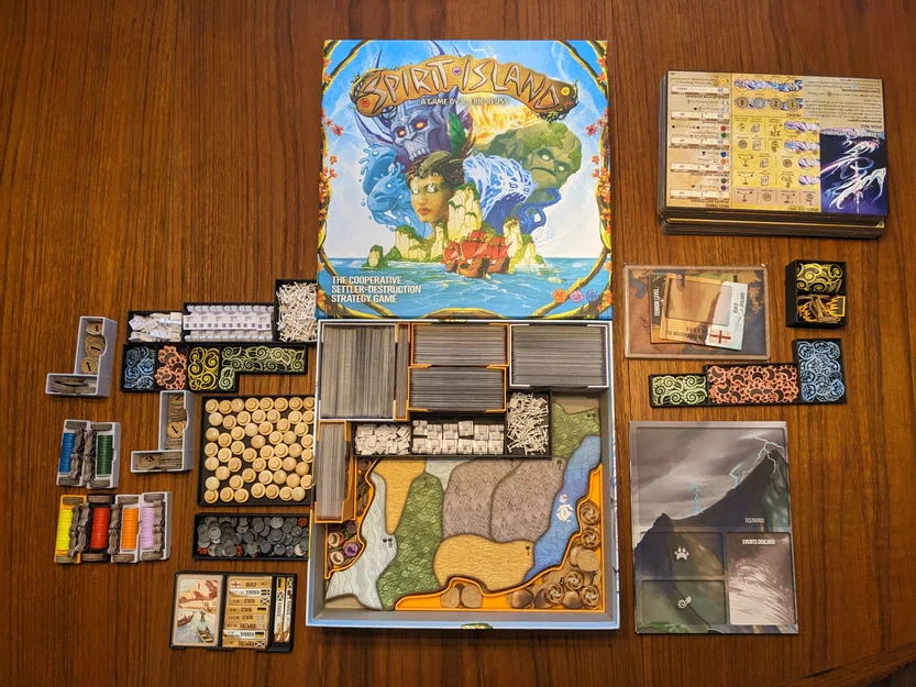 Spirit Island - Insert 1 hộp (Base + Branch & Claw + Jagged Earth + Feather & Flame) - Image 1
