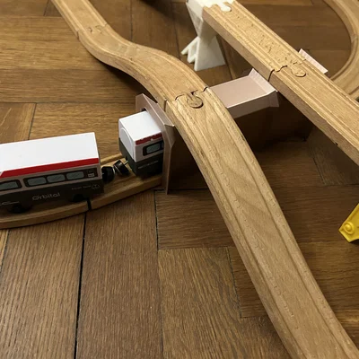 Gối đỡ Tunnel/Cầu – Ray tàu gỗ Brio/IKEA