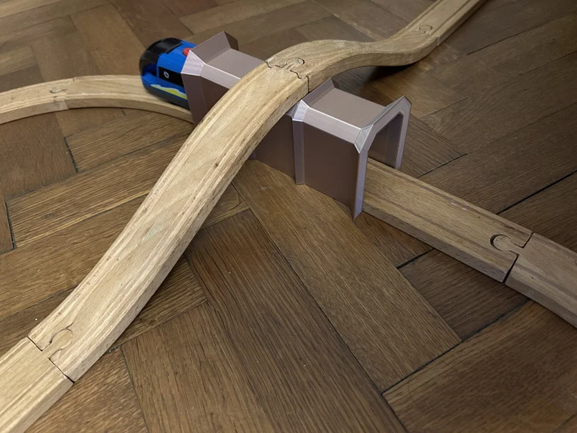 Gối đỡ Tunnel/Cầu – Ray tàu gỗ Brio/IKEA - Image 3