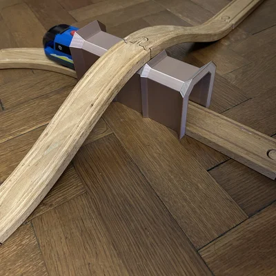 Gối đỡ Tunnel/Cầu – Ray tàu gỗ Brio/IKEA