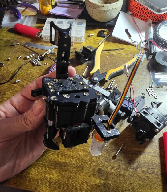 VZ-Bot Red Lizard K1 grove mount kèm adapter probe BL-Touch - Image 1