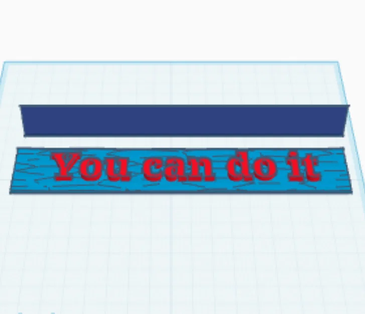 Mô hình bảng tên để bàn "You can do it" truyền cảm hứng in 3D - Image 1