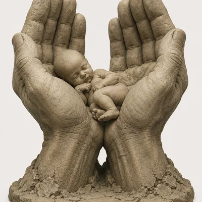 Ngày của Mẹ: Em bé trong đôi bàn tay nâng niu