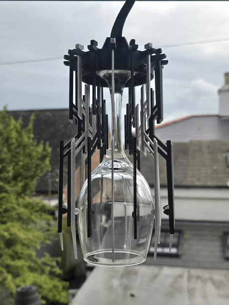 Chuông gió ly rượu vang (Wine Glass Wind Chime) - Image 1