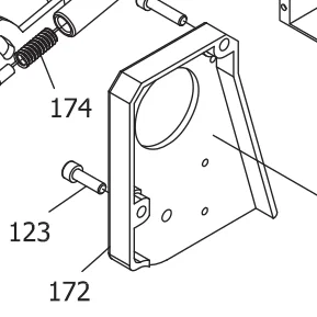Nắp che dây đai trục chính cho máy tiện mini Micro Mark MicroLux 7x16