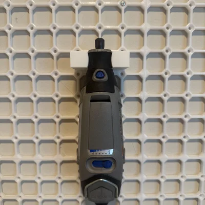 Giá treo máy mài Dremel cho hệ thống bảng openGrid (In 3D)