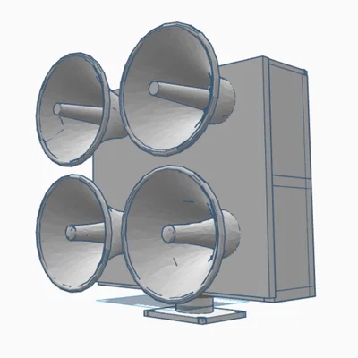 Mô hình 3D EOWS 408 - Còi báo động mô phỏng độc đáo để bàn
