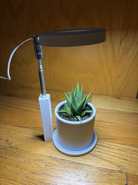 Giá đỡ đèn LED cho Succulent & cây trồng trong nhà (kèm đế chậu) - Image 1