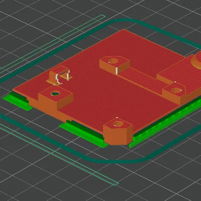 Ngàm gắn mạch BTT EBB42 cho máy in 3D Qidi Tech X Plus 3