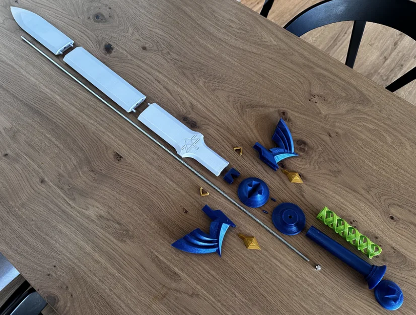Mô hình kiếm Master Sword 3D - Tự tay chế tác đạo cụ huyền thoại - Image 1